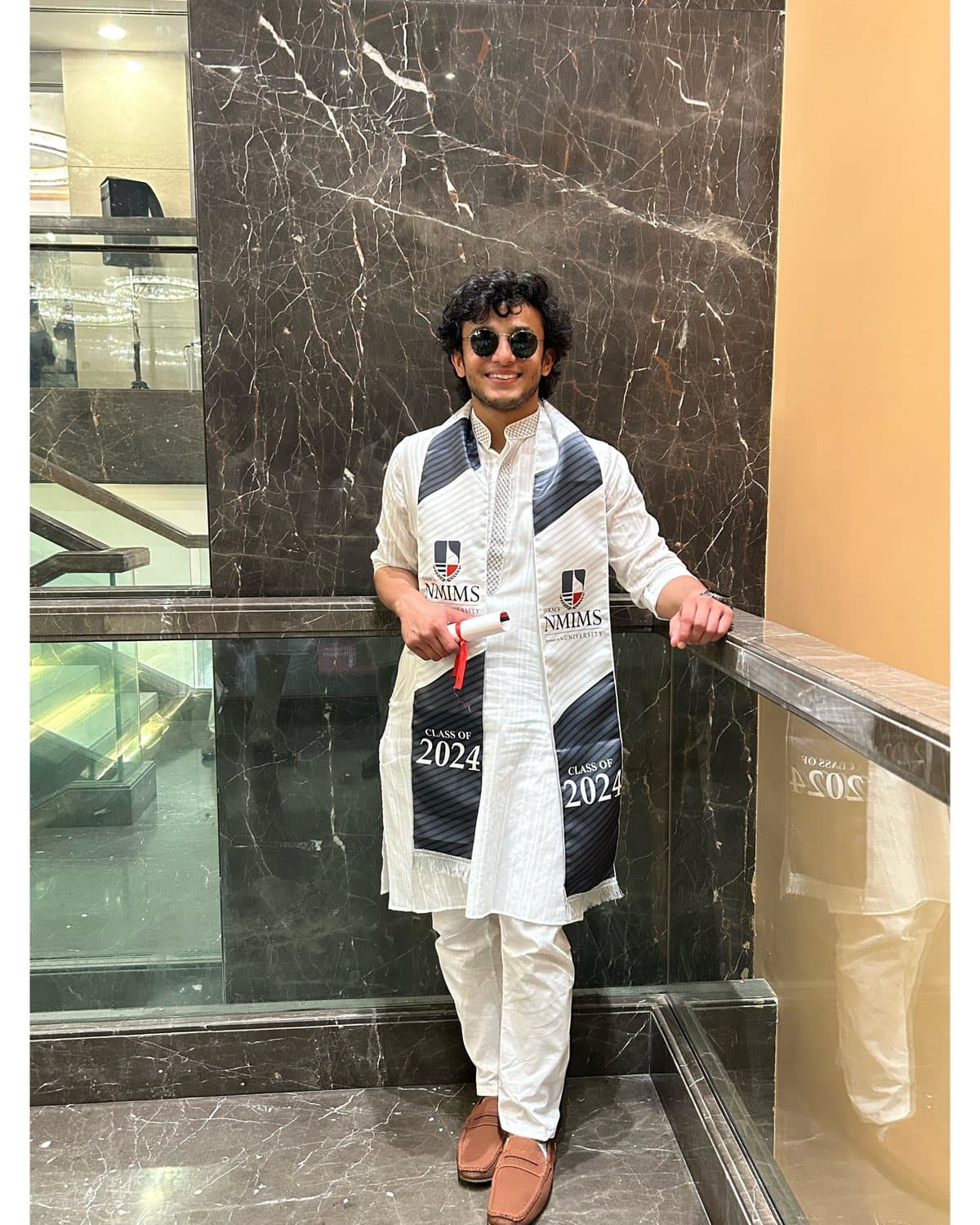 Shashwat Agarwal at his NMIMS MBA convocation